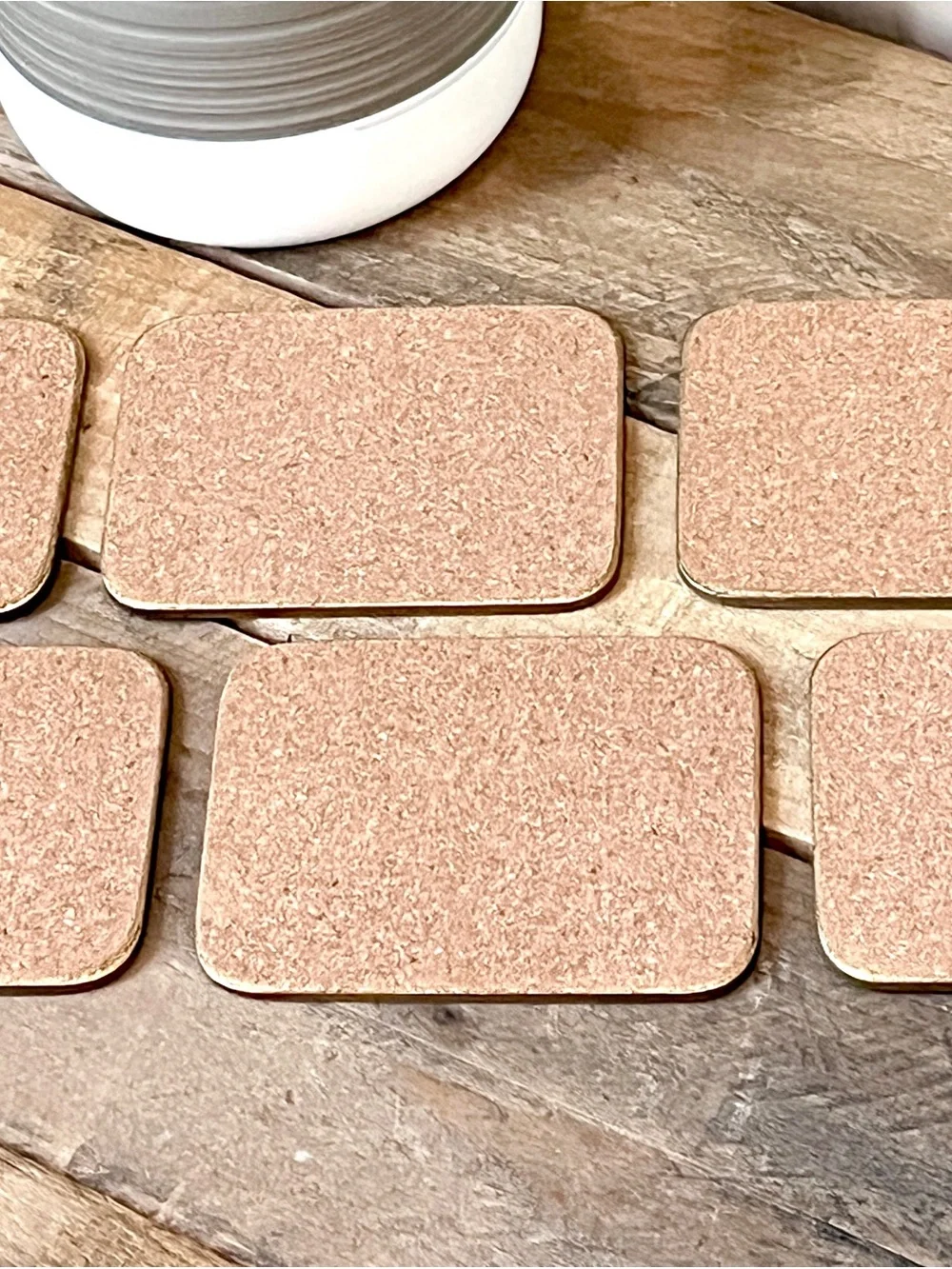 Vintage Win-El-Ware London England Landmarks Coasters Set of 6 Gold Trim 4.5